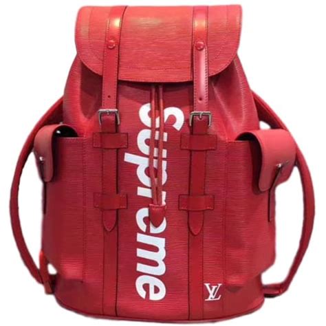 sac a dos supreme louis vuitton rouge|supreme x Louis Vuitton collection.